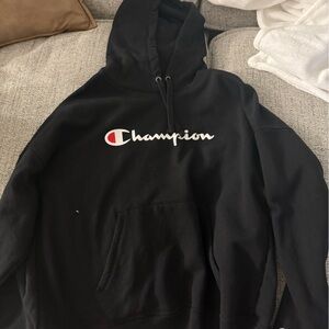 Champion Black Pullover Hoodie